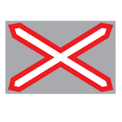 Single Tram Or Railway Line Crossing Over Road